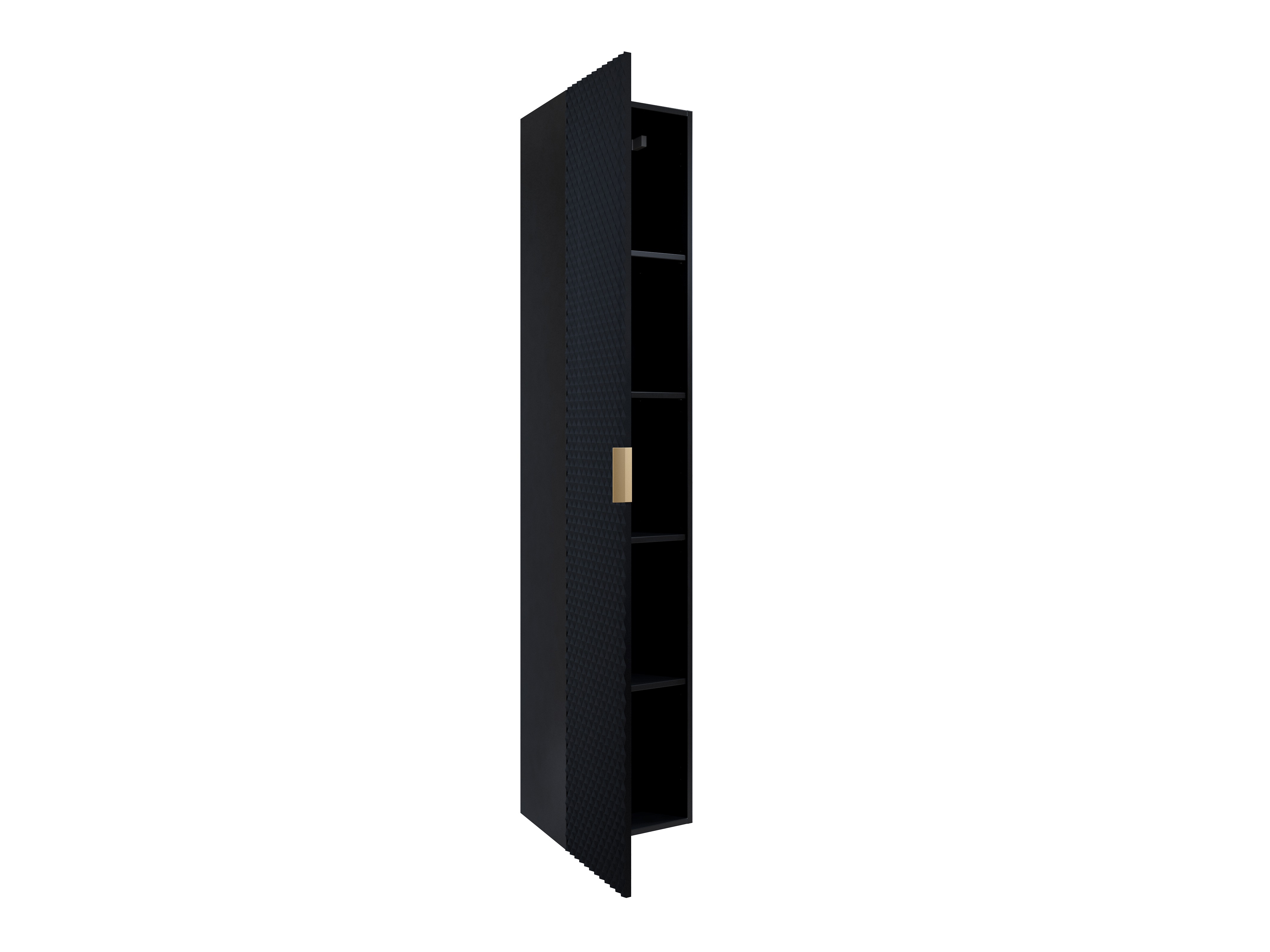 Wandhängeschrank für Badezimmer Liretu 105 (Schwarz)