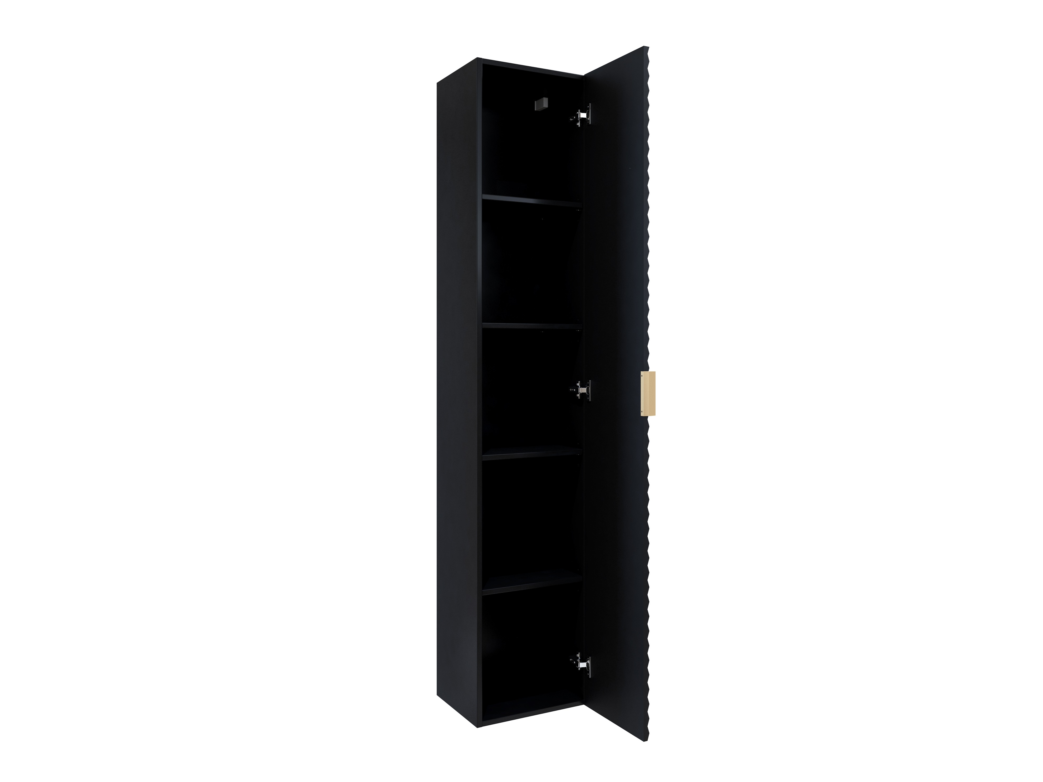 Wandhängeschrank für Badezimmer Liretu 105 (Schwarz)