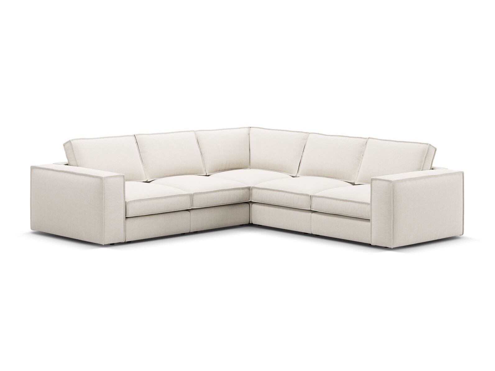 Modulares Ecksofa Dalodei 113 (Babel White)