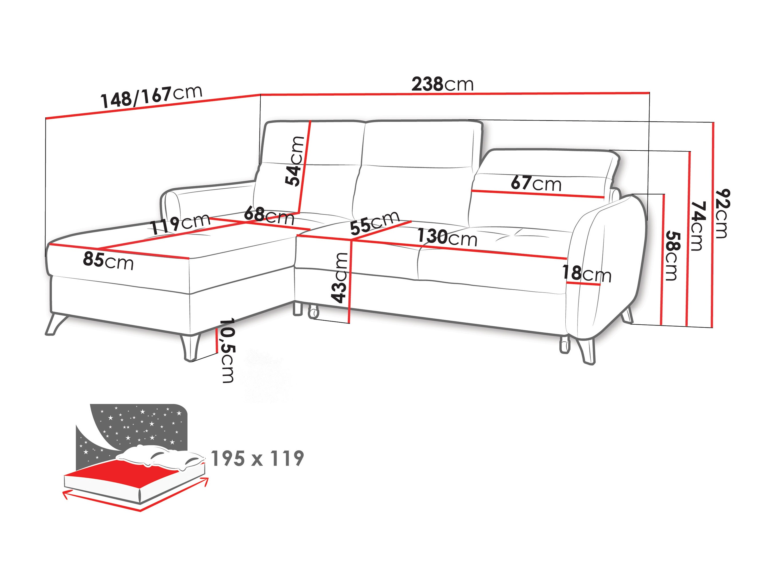 Ecksofa Amplexus (Vibe 21)