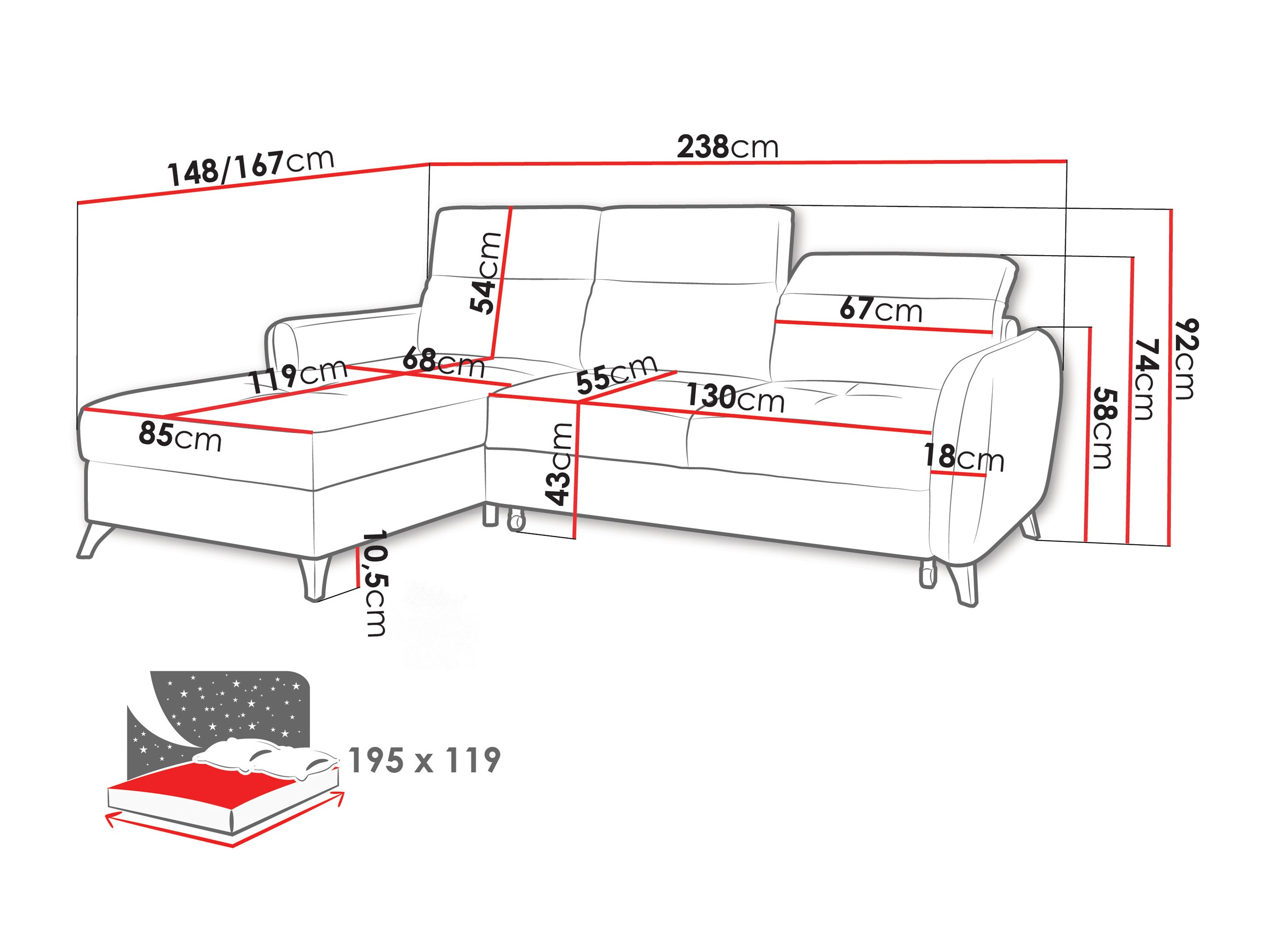 Ecksofa Amplexus (Vibe 26)
