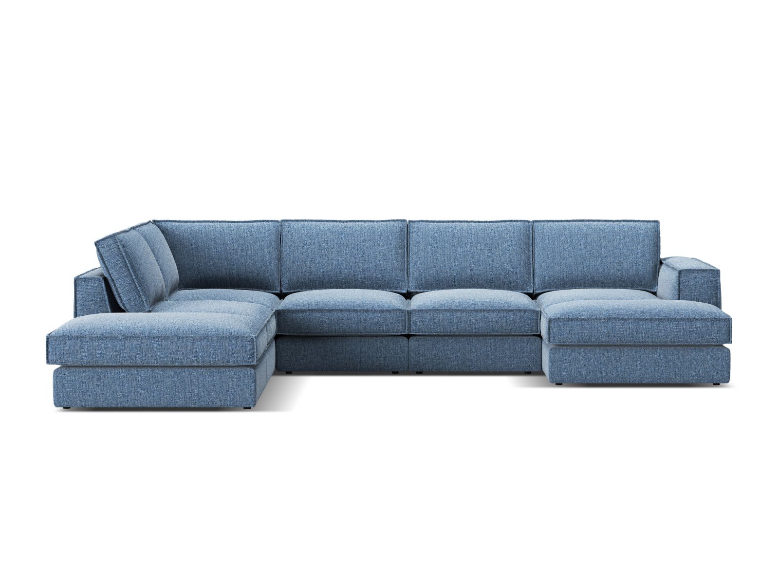 Modulares Ecksofa Dalodei 114 (Babel Blue)