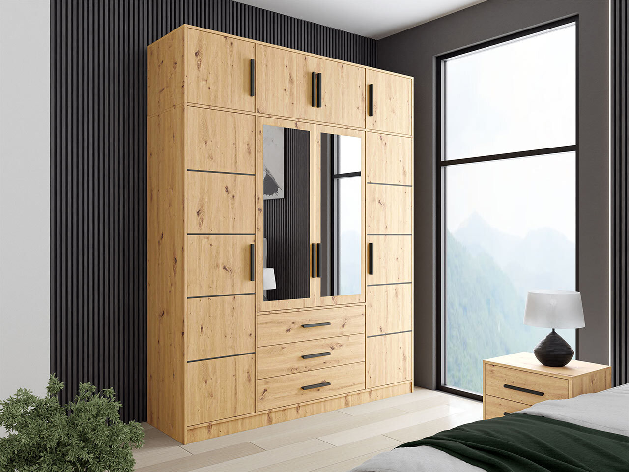 Kleiderschrank Lombala 110