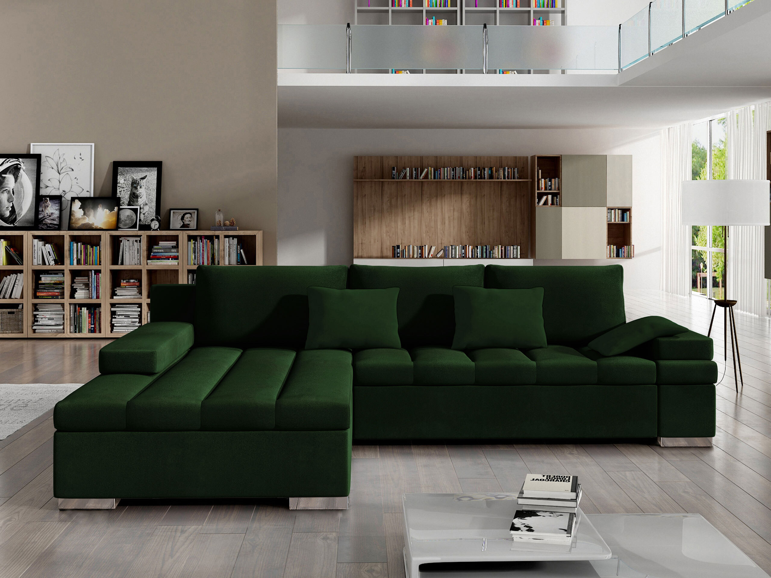 Ecksofa Comfivo Olivetum (Links)