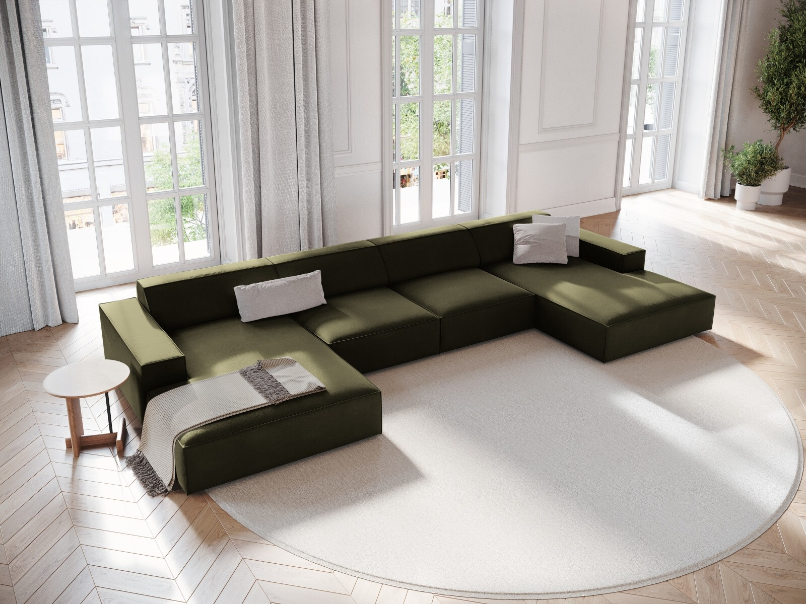 Modulares Ecksofa Lomcalu 122 (Bluvel 77)