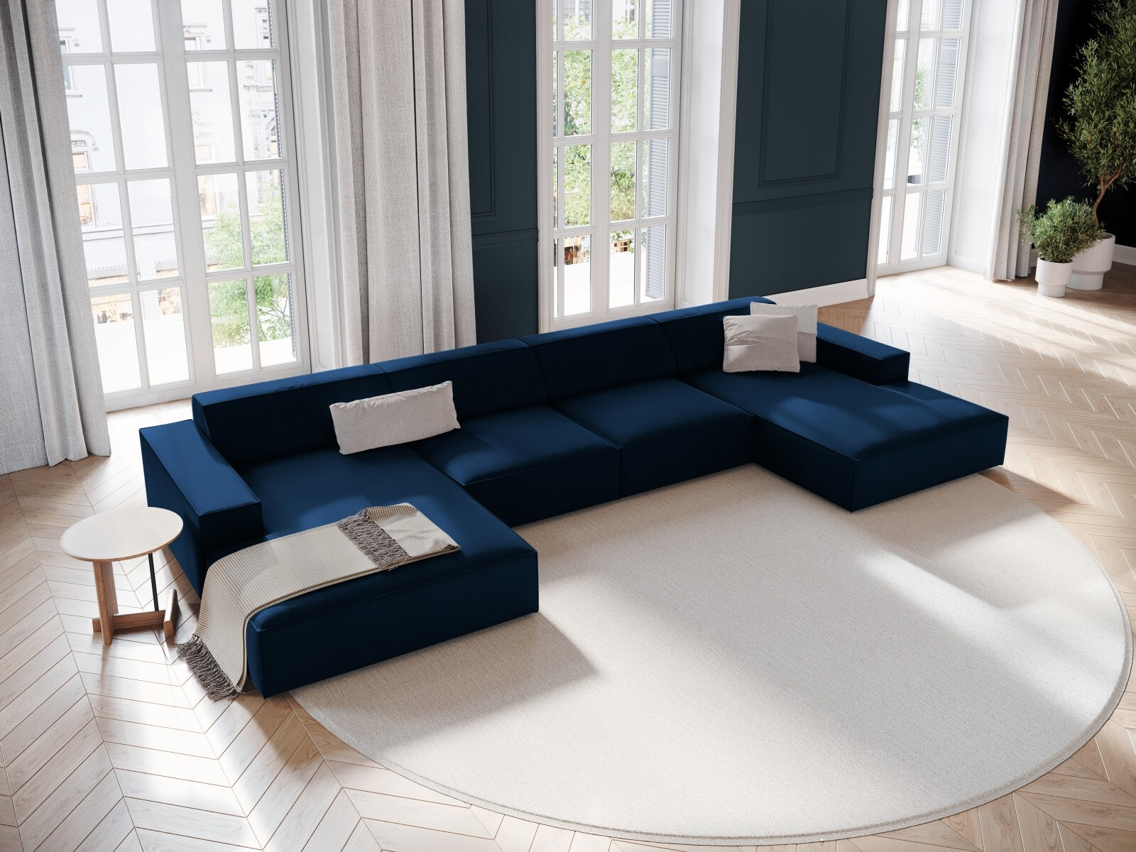 Modulares Ecksofa Lomcalu 122 (Bluvel 86)