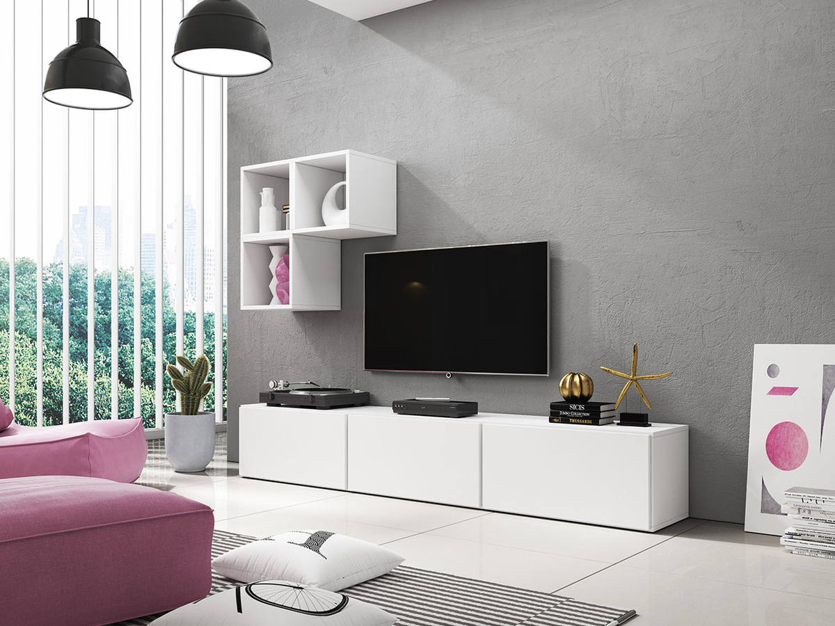 TV-Möbel Corbele 102 (Weiß)