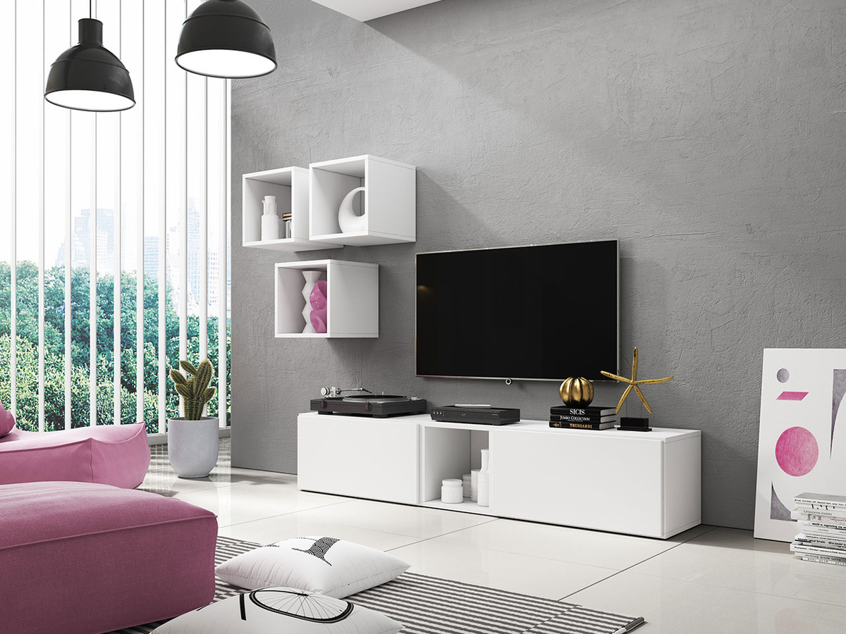 TV-Möbel Corbele 102 (Weiß)