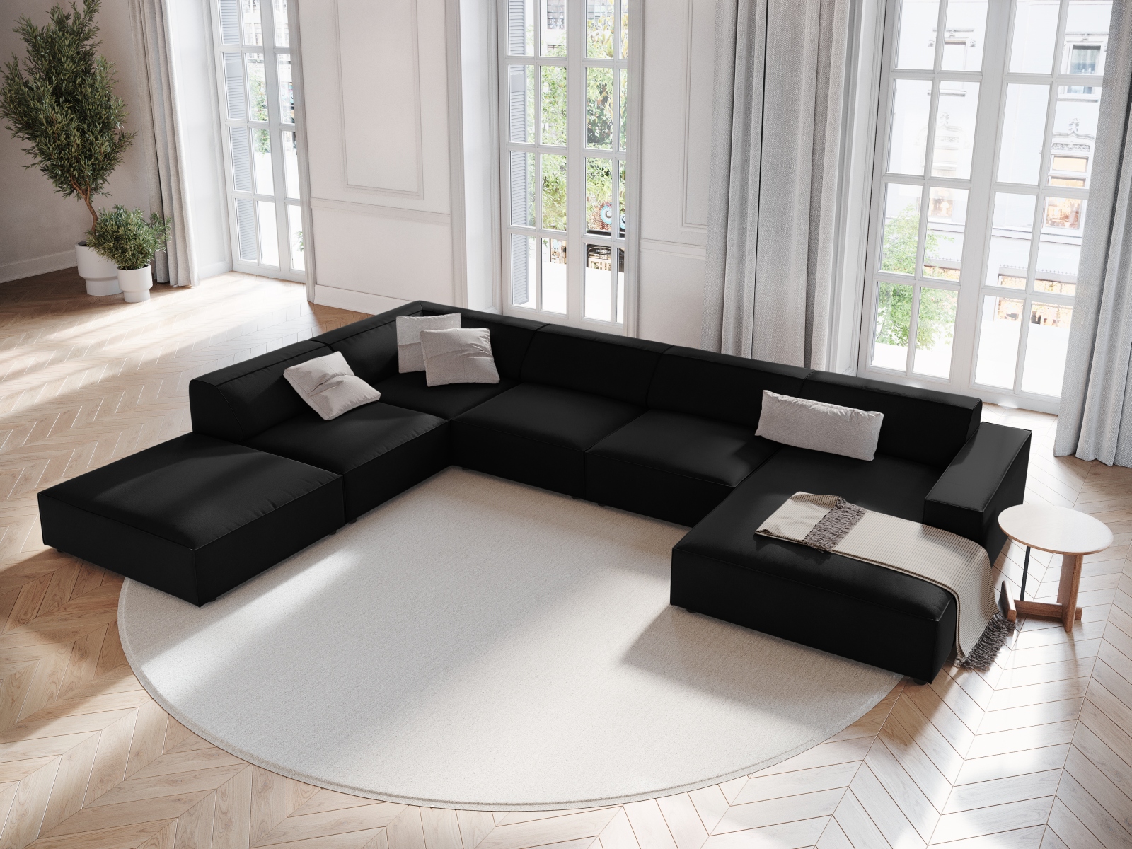 Modulares Ecksofa Lomcalu 123 (Bluvel 19)