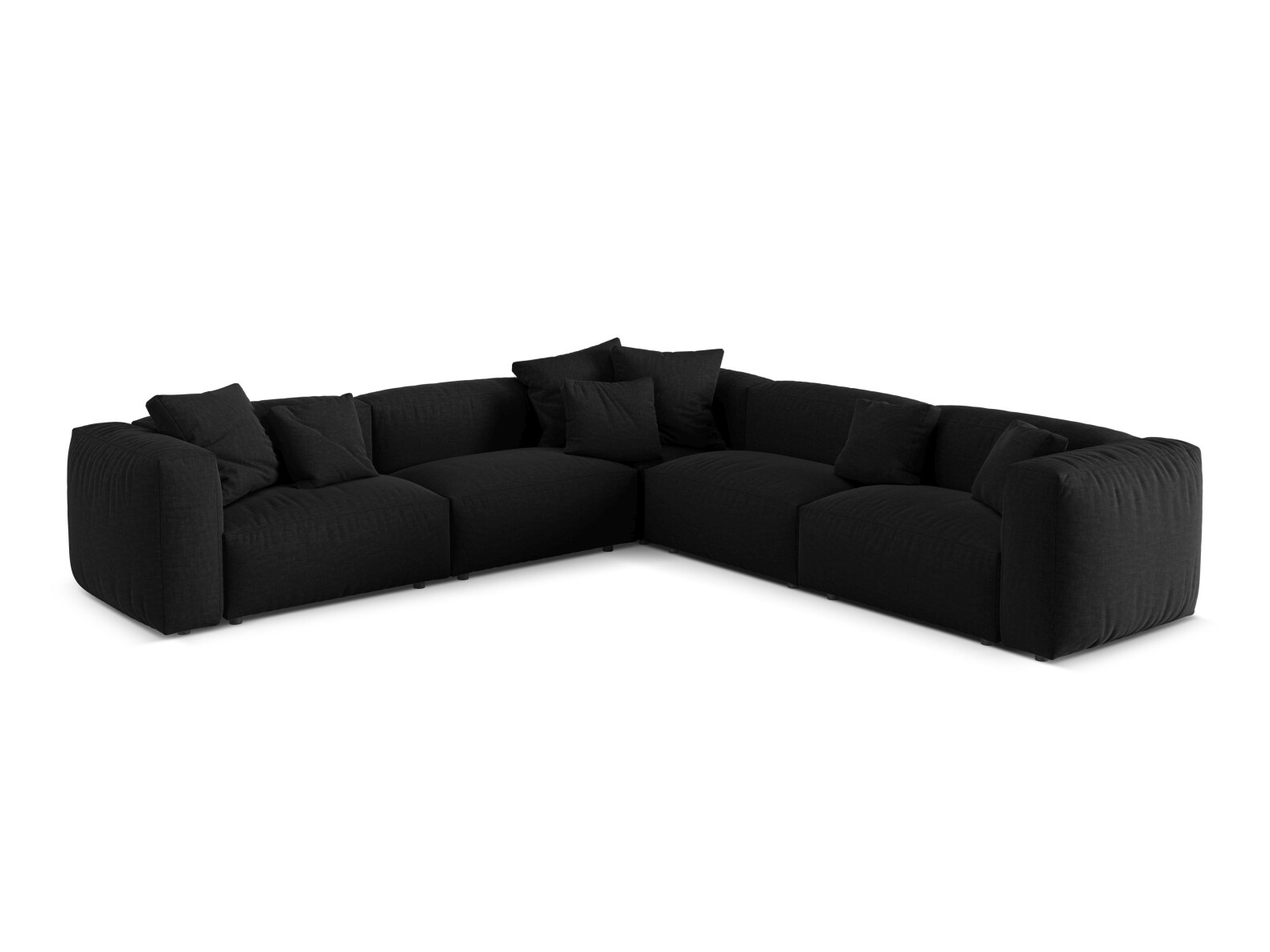 Modulares Ecksofa Sorcoro 130 (Boston Black)