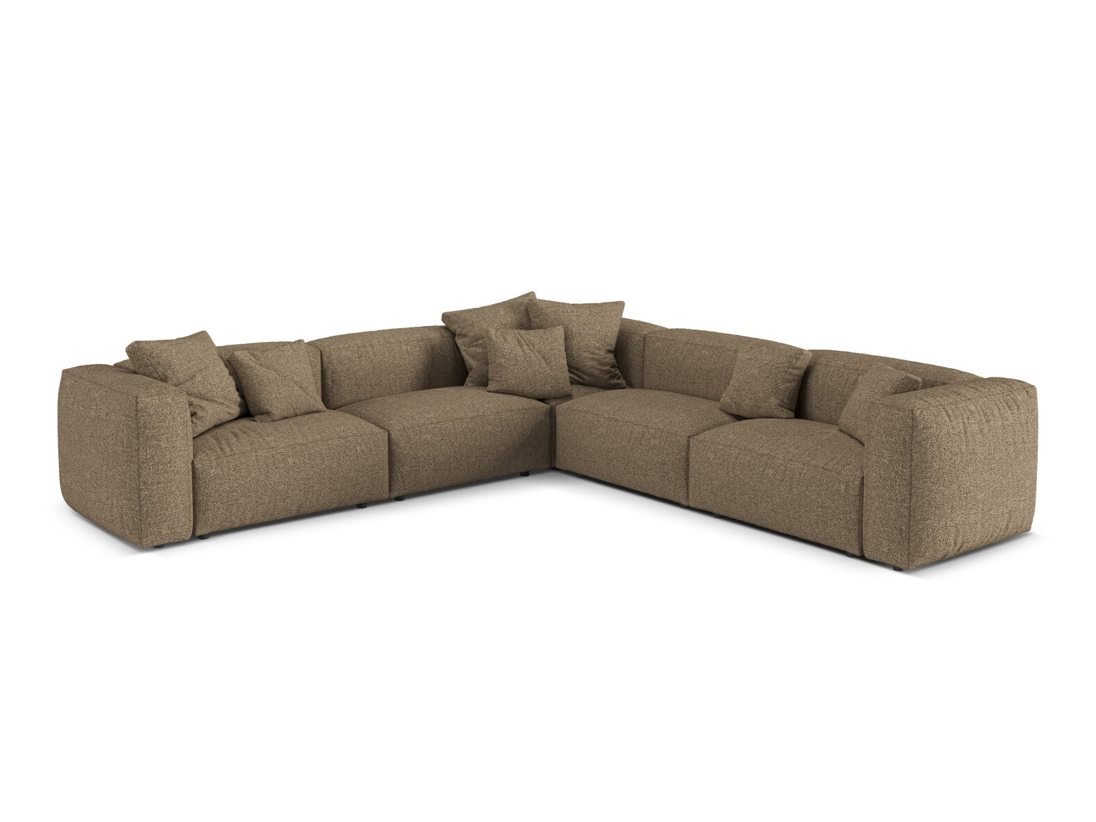 Modulares Ecksofa Sorcoro 130 (Monet Cappucinicht)