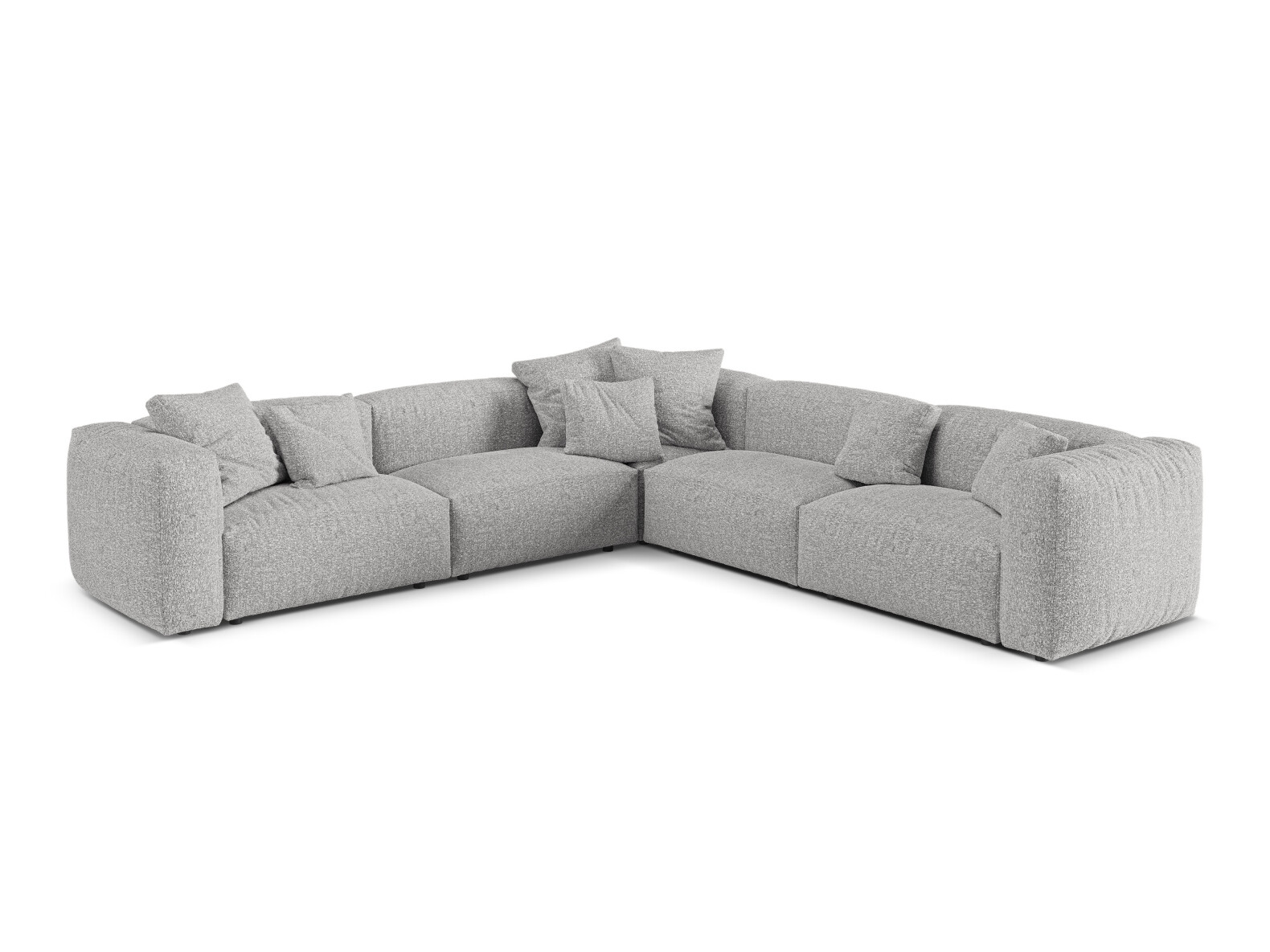 Modulares Ecksofa Sorcoro 130 (Monet Silver)