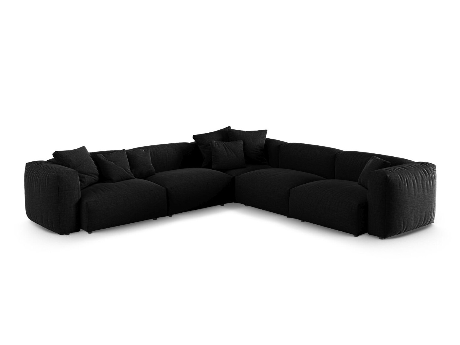 Modulares Ecksofa Sorcoro 131 (Boston Black)