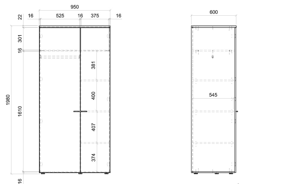 Kleiderschrank Corelia 114