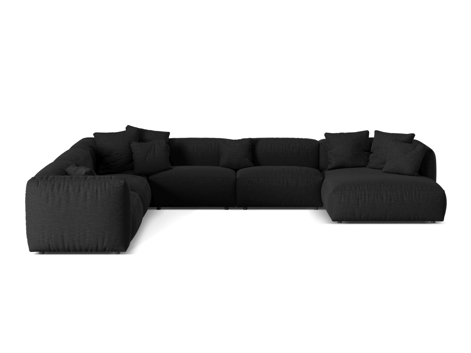 Modulares Ecksofa Sorcoro 132 (Boston Black)
