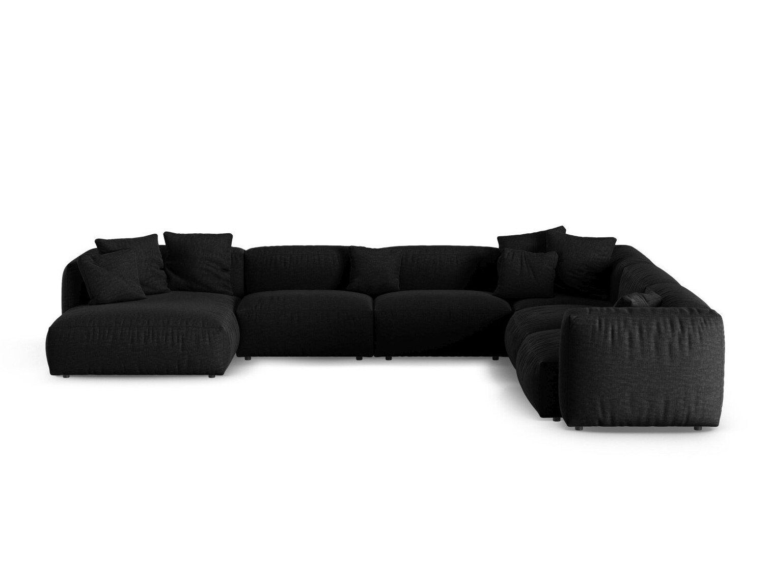 Modulares Ecksofa Sorcoro 133 (Boston Black)