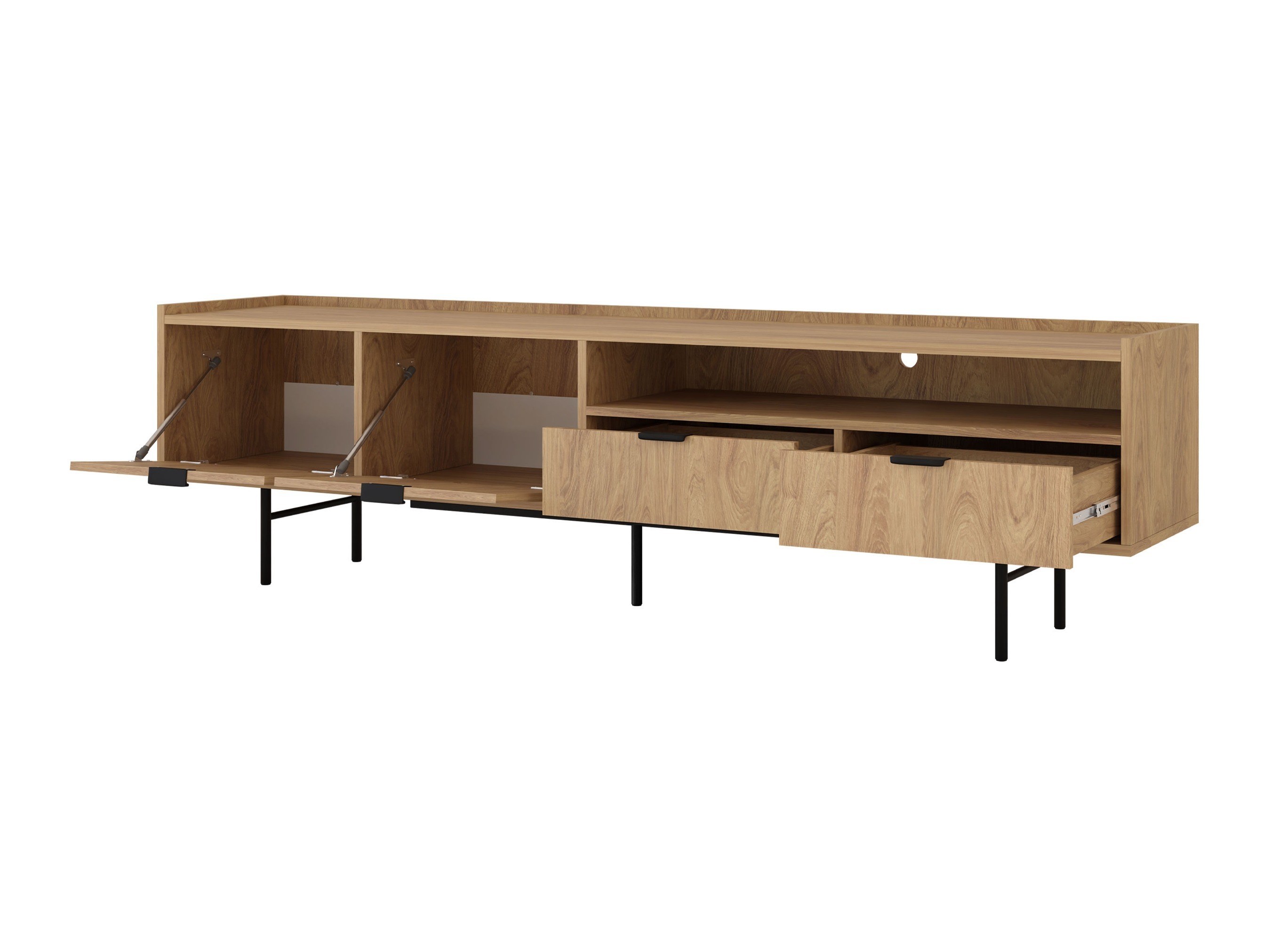 TV-Möbel Studos II (Eichenholzoptik)