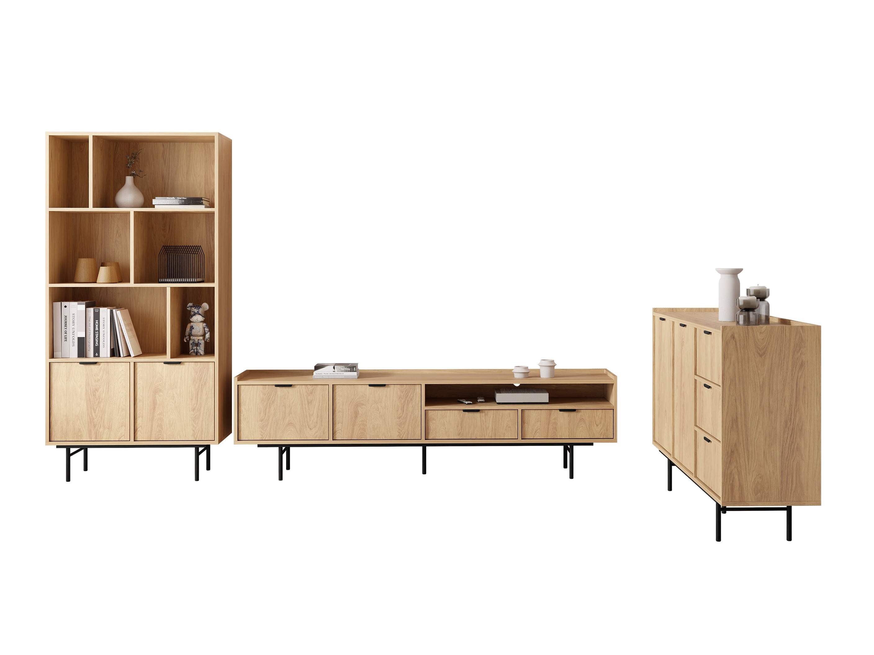 Wohnzimmer-Sets Studos (Eichenholzoptik)