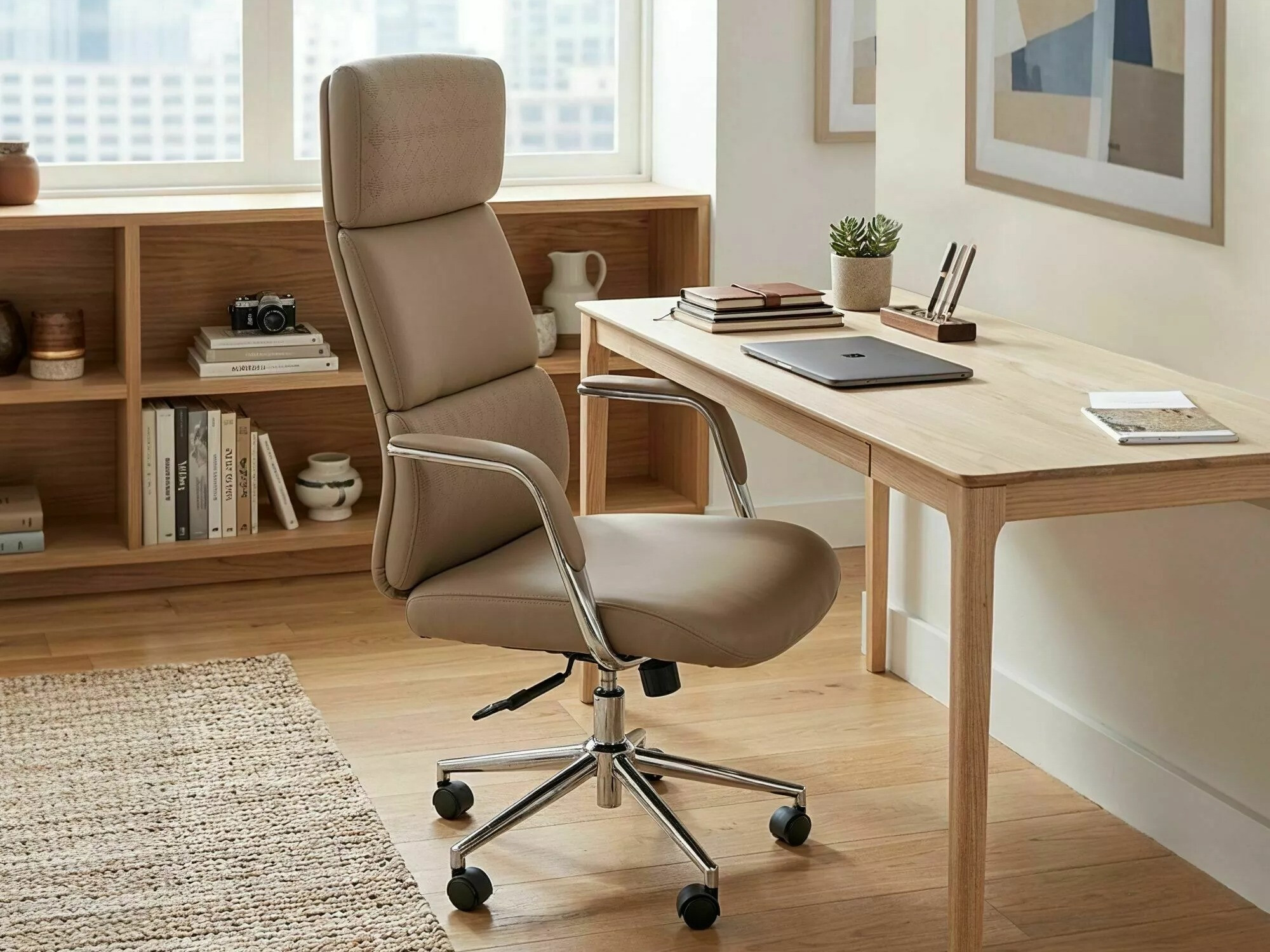 Bürostuhl Detroit 950 (Cremefarben)