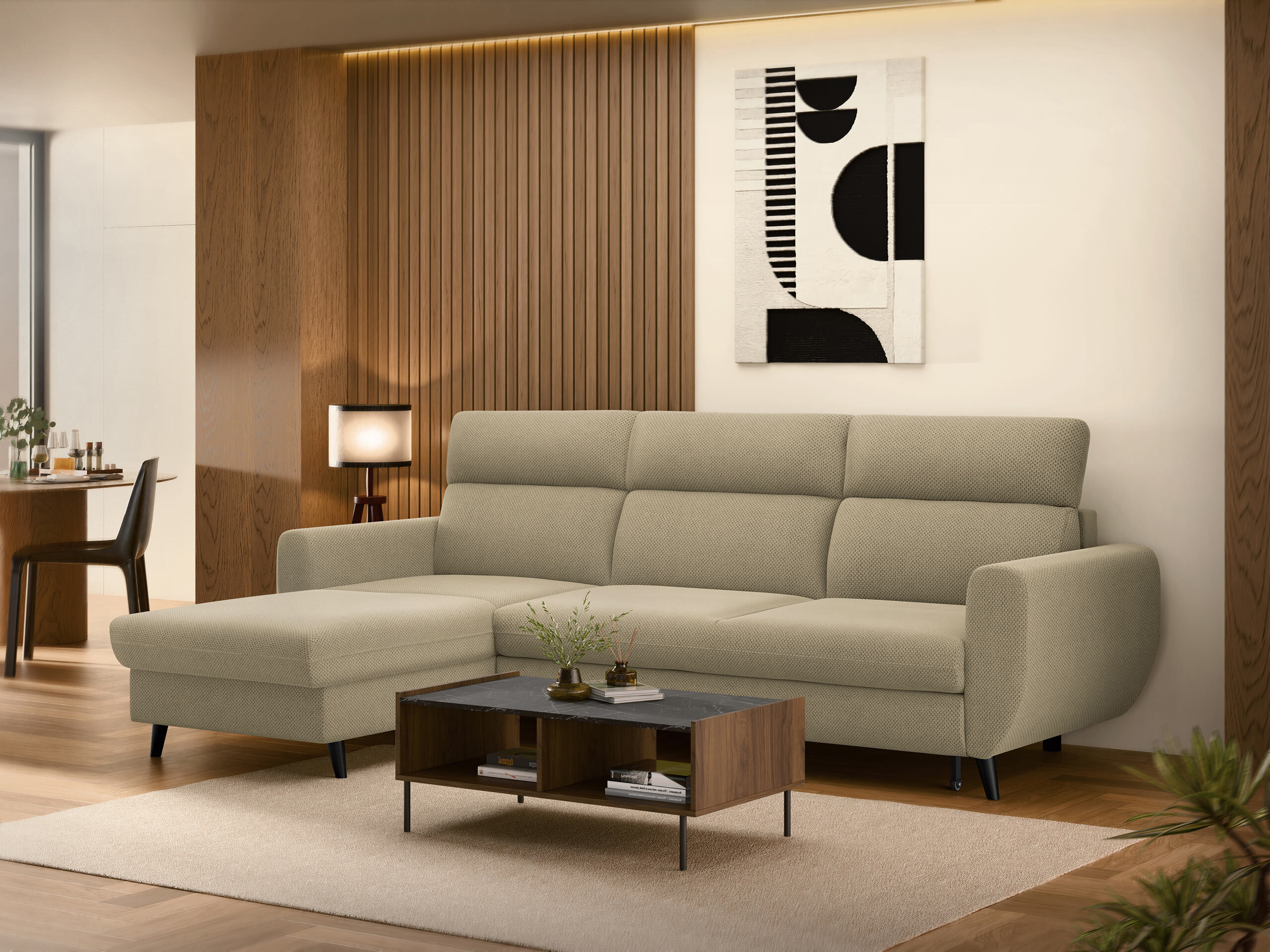 Ecksofa Temple 132 (Cruz 15)