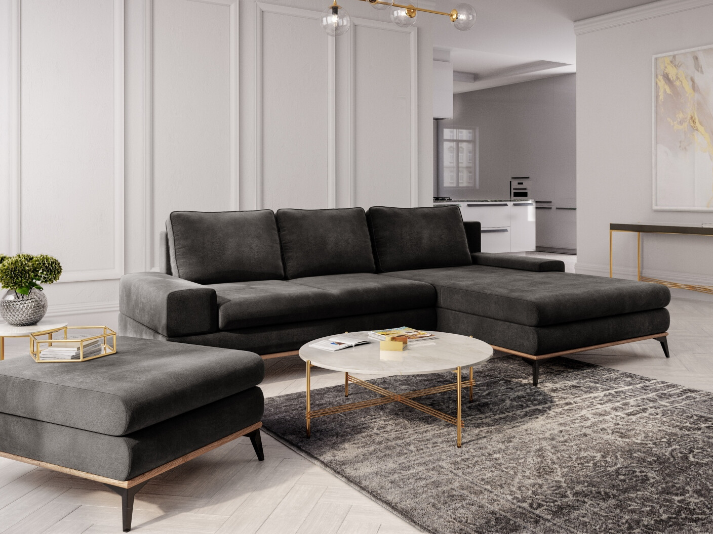 Ecksofa Beckley 362 (Monolith 95)