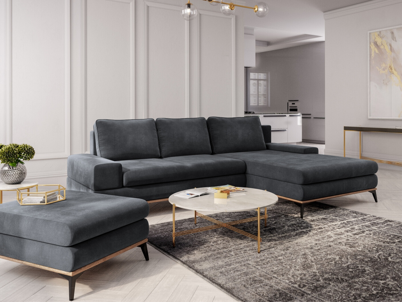 Ecksofa Beckley 362 (Monolith 97)