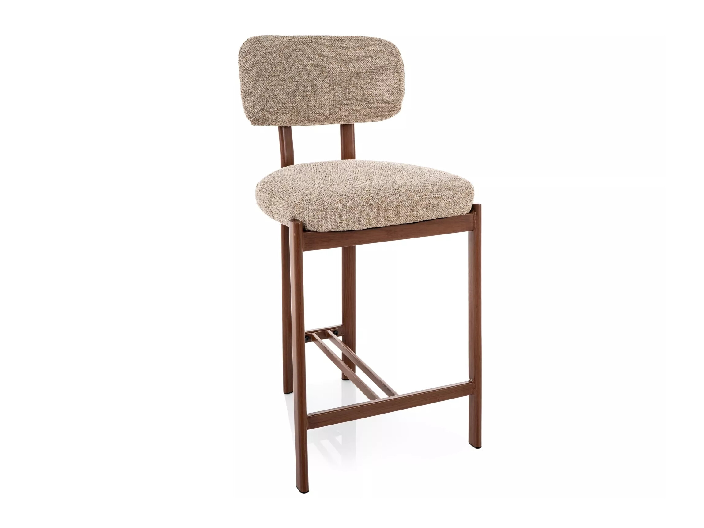 Barstuhl Detroit 956 (Hellbraun + Walnussholzoptik)
