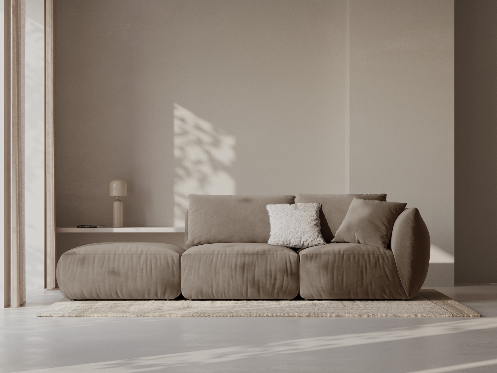 Modulares Sofa Ruvmone 105 (Casino Taupe)