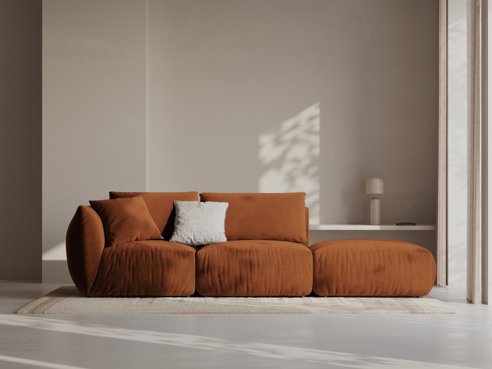 Modulares Sofa Ruvmone 105 (Casino Terracota)