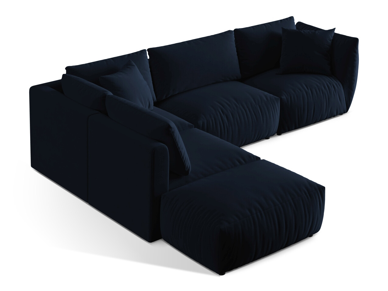 Modulares Ecksofa Ruvmone 108 (Casino Deep Blue)