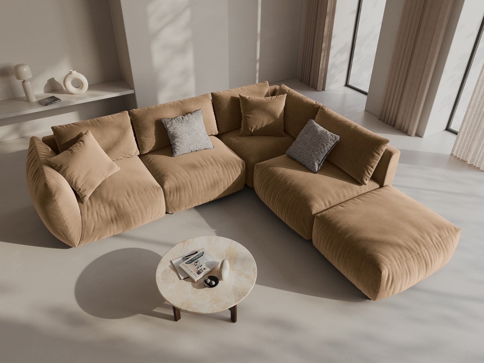 Modulares Ecksofa Ruvmone 108 (Casino Lion)