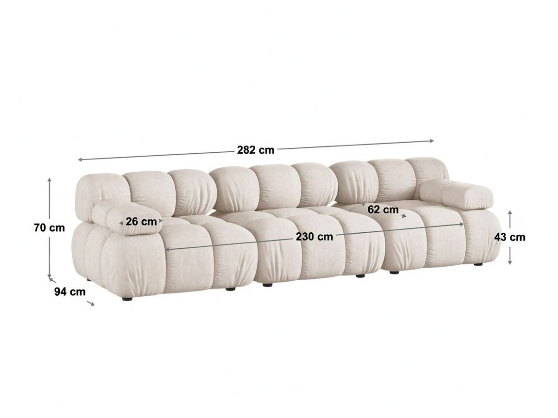 Modulares Sofa Caltenu 107 (Bluvel 19)