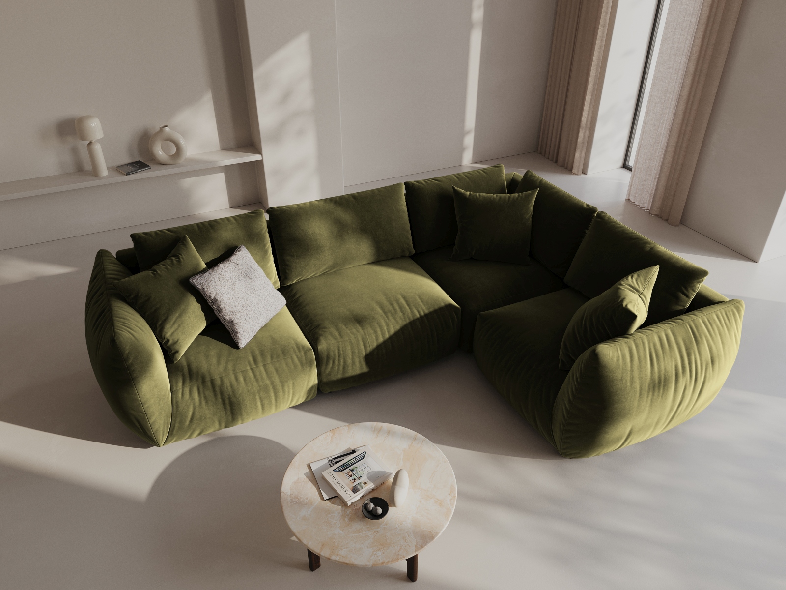 Modulares Ecksofa Ruvmone 109 (Casino Forest)