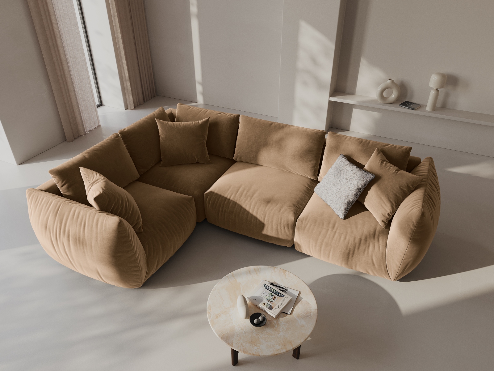 Modulares Ecksofa Ruvmone 109 (Casino Lion)