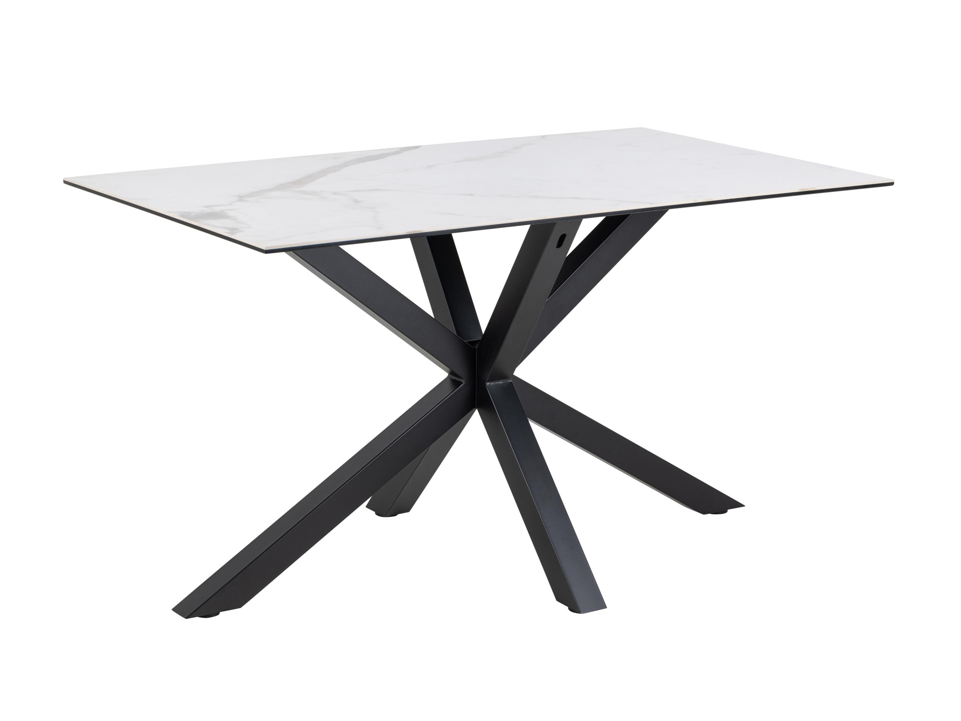 Tisch Norsica 918 (Weißer Marmor + Schwarz)
