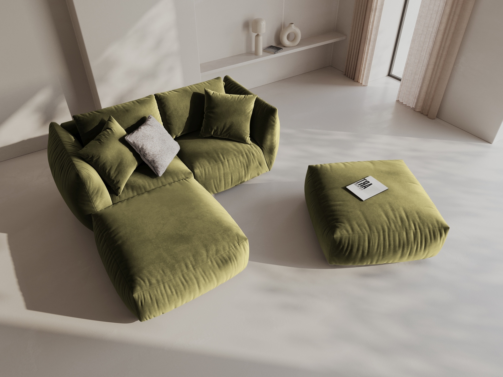 Modulares Ecksofa Ruvmone 110 (Casino Forest)