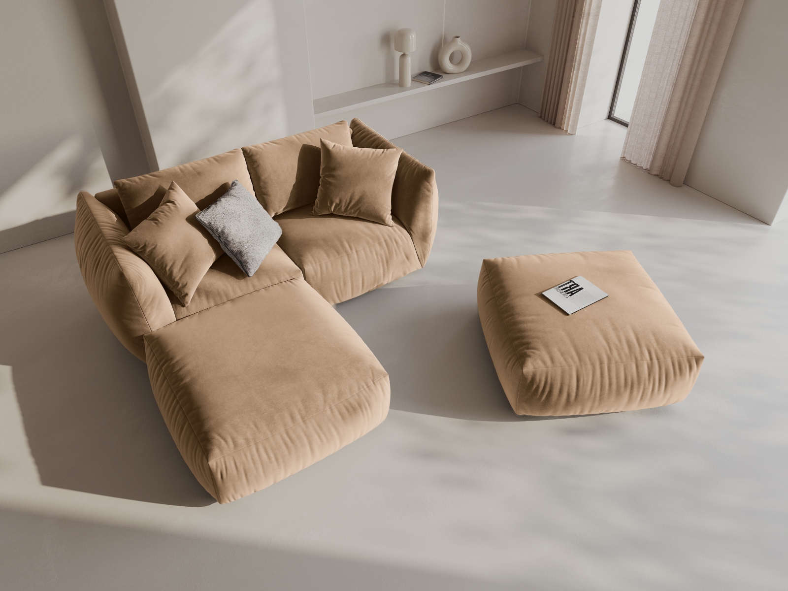 Modulares Ecksofa Ruvmone 110 (Casino Lion)