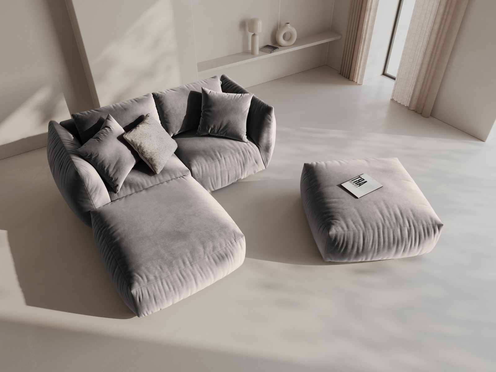 Modulares Ecksofa Ruvmone 110 (Casino Stone)