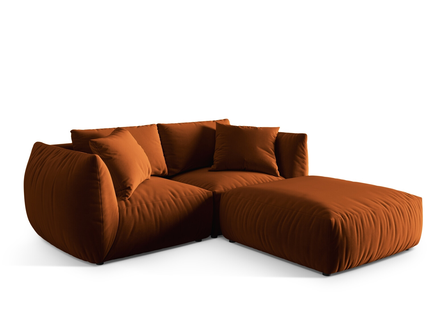 Modulares Ecksofa Ruvmone 110 (Casino Terracota)