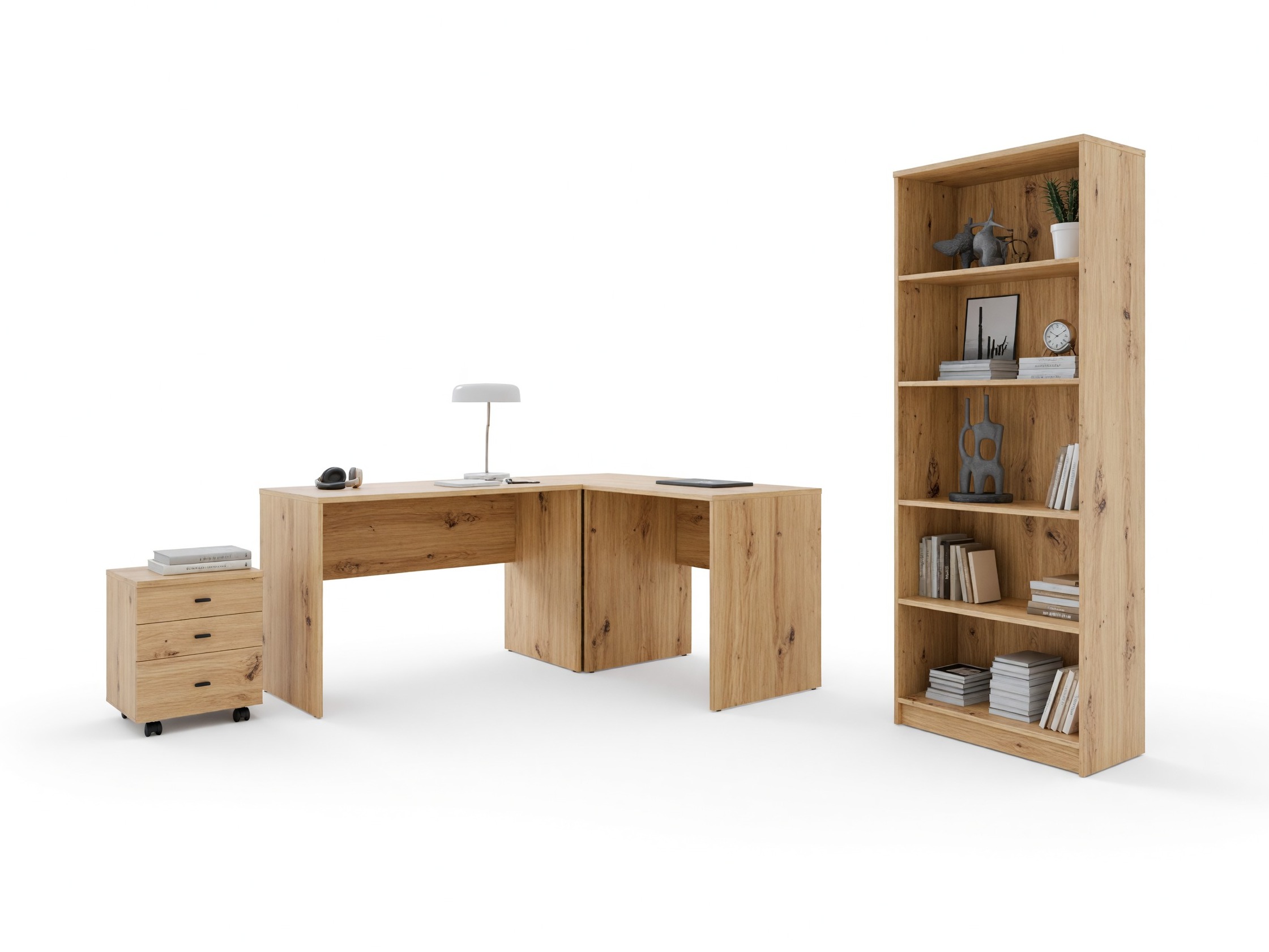Heimbüro-Set Fiofive 120 (Artisan Eichenholzoptik)