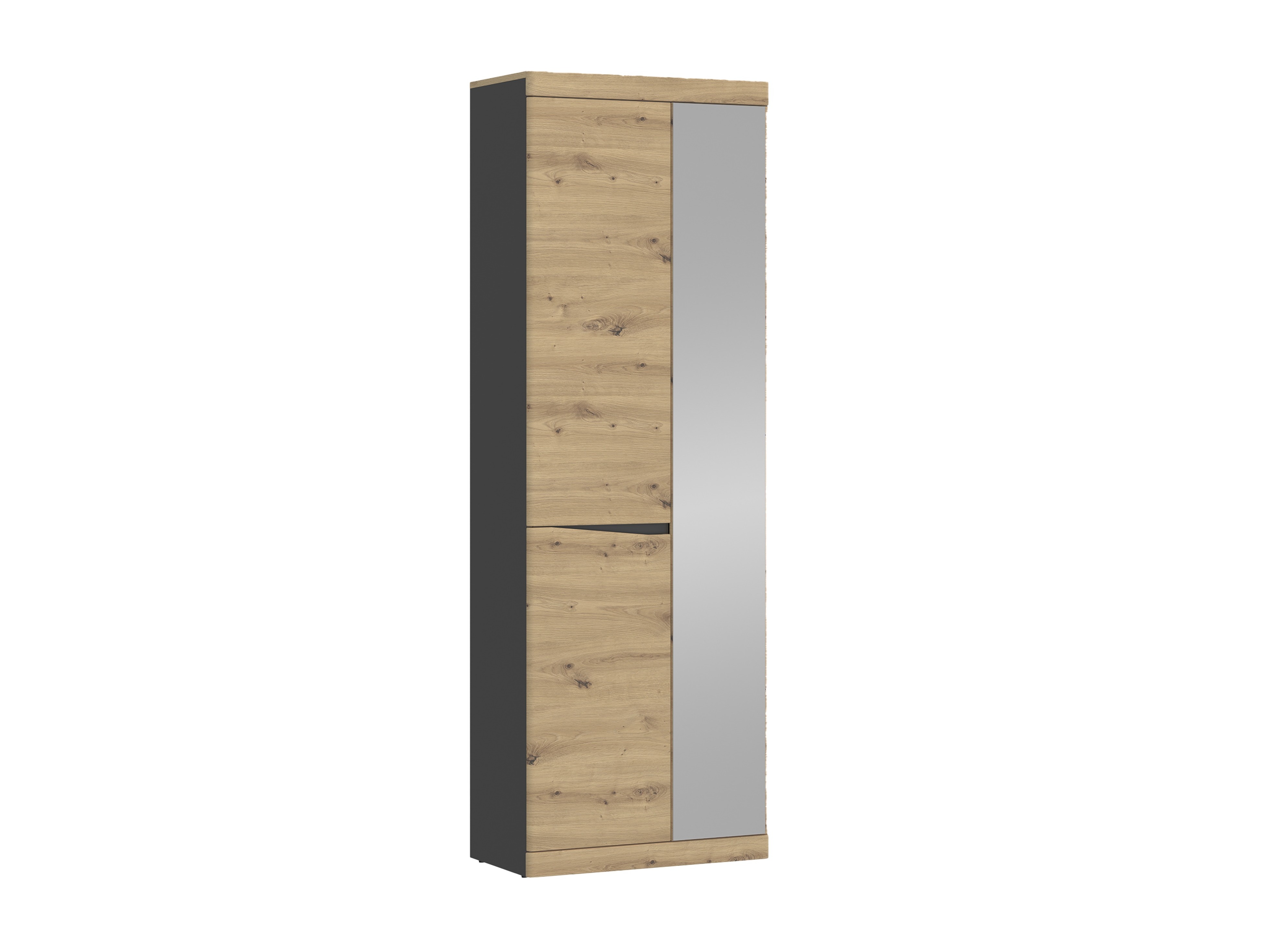 Kleiderschrank Venlori 118 (Artisan Eichenholzoptik + Anthrazit)