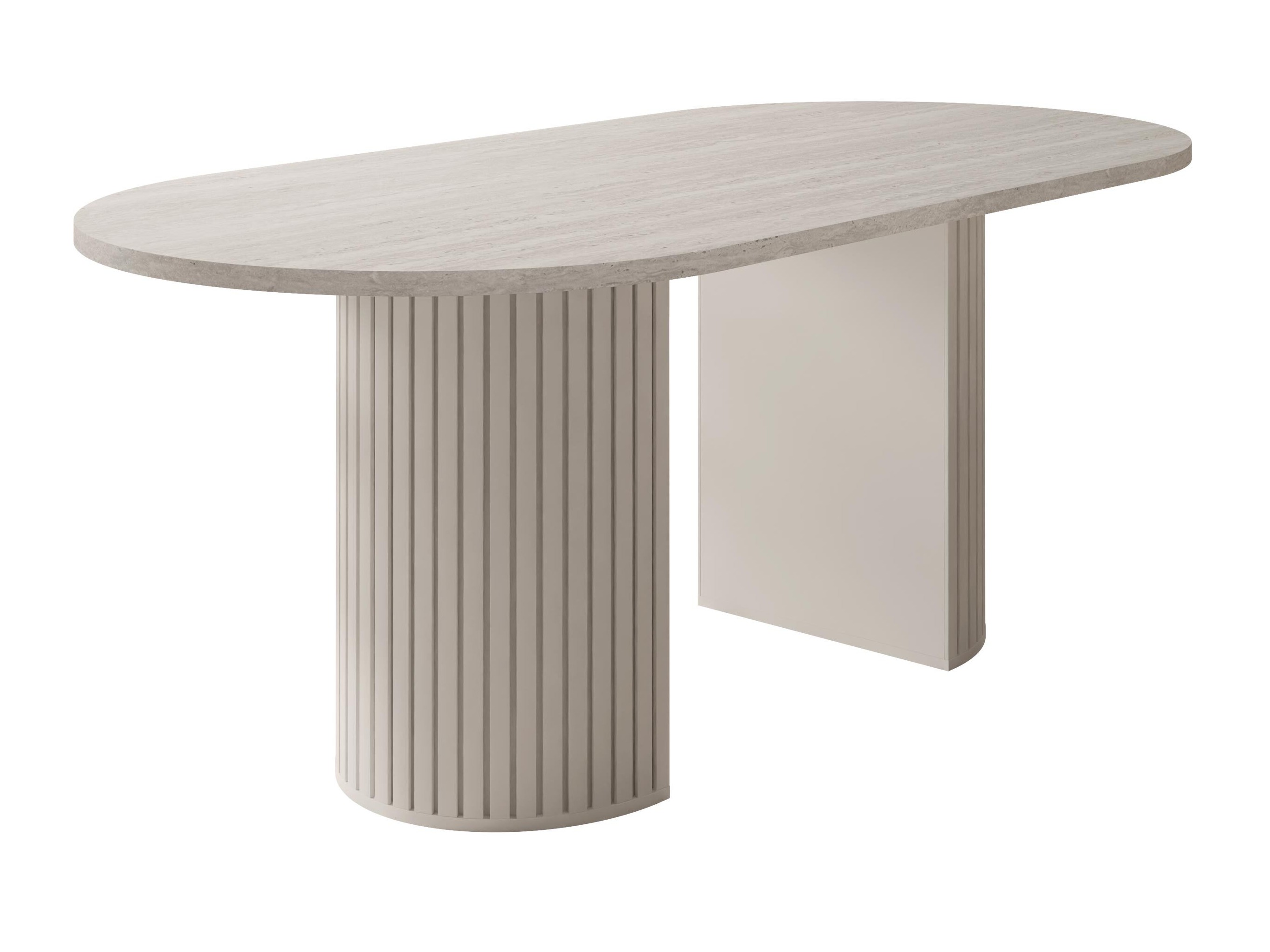 Tisch Comfivo Ulma (Heller Travertin + Beige)