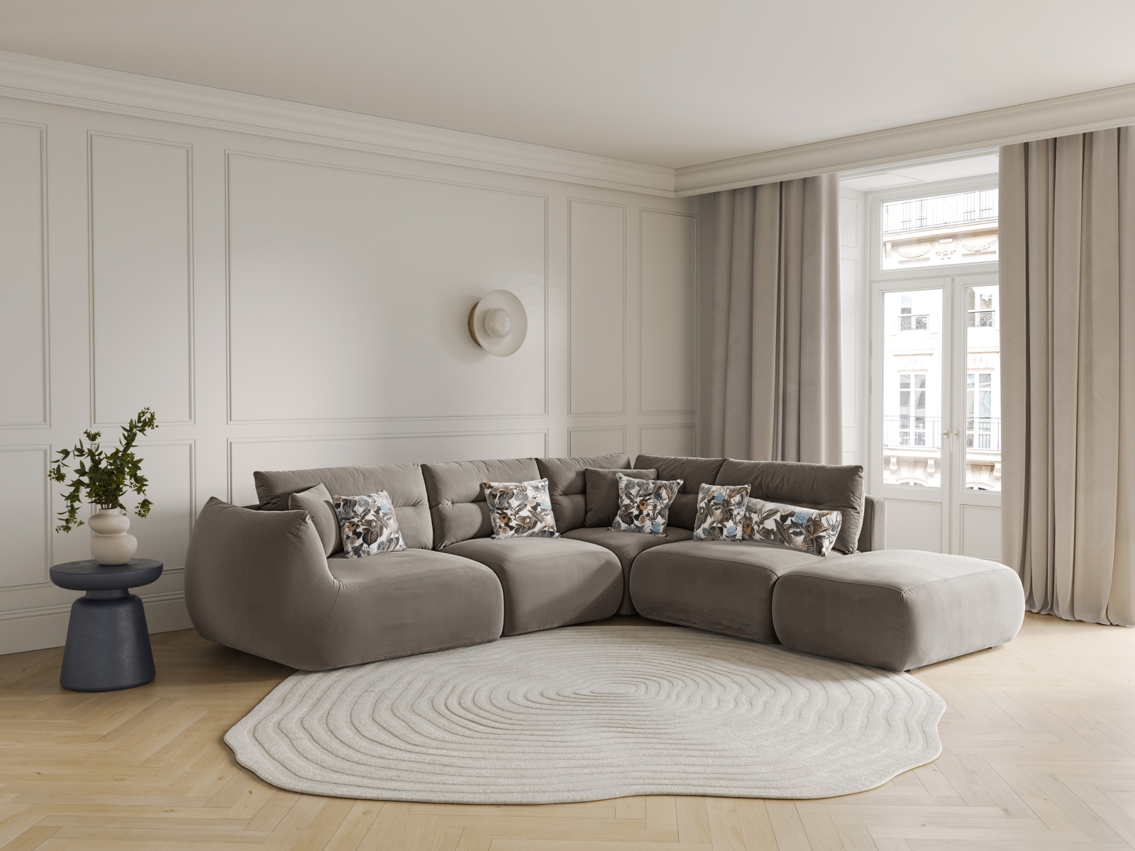Ecksofa Felmeli 102 (Magic Velvet 2270)