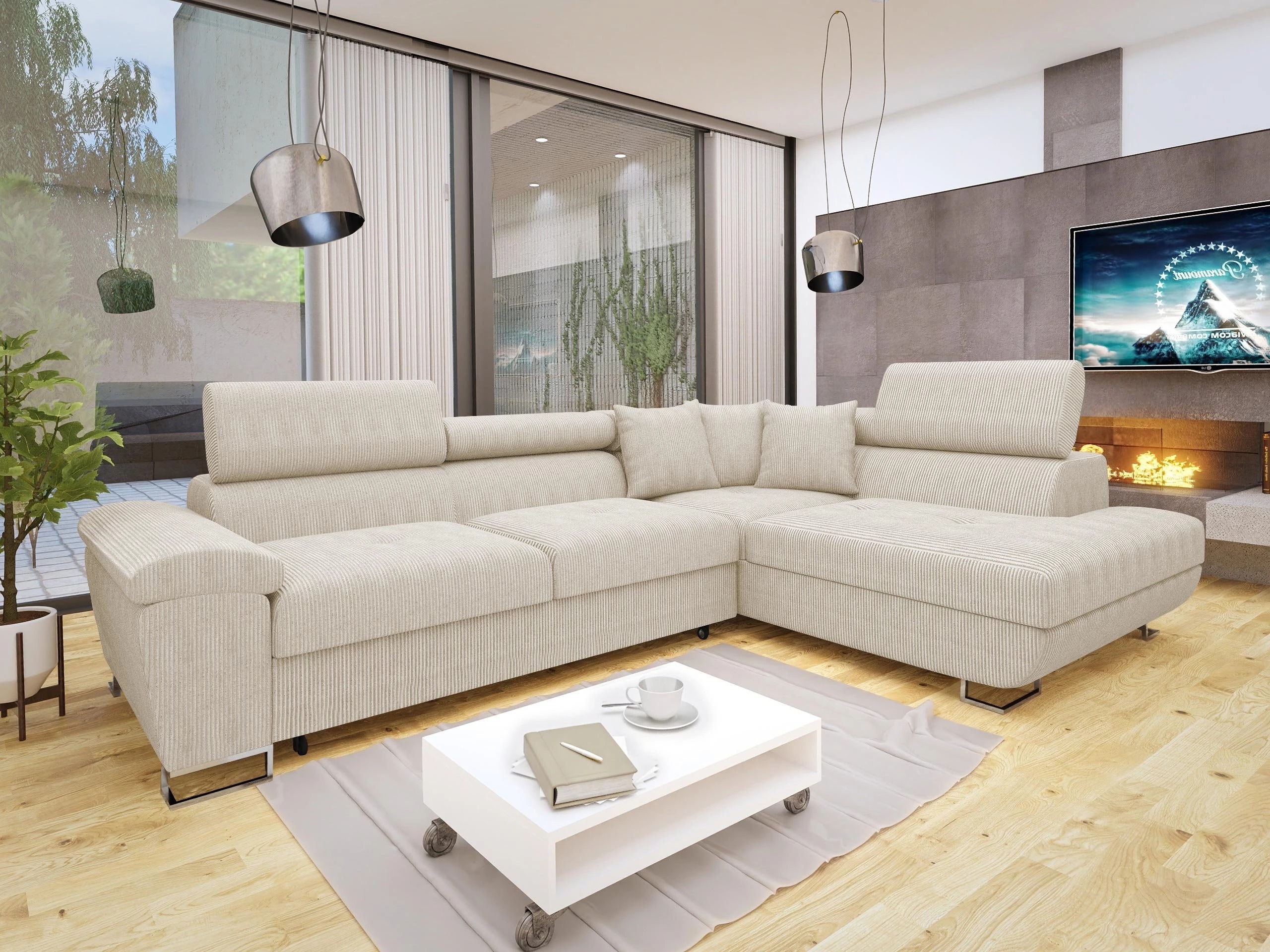 Ecksofa Comfivo Ruta I (Poso 100)