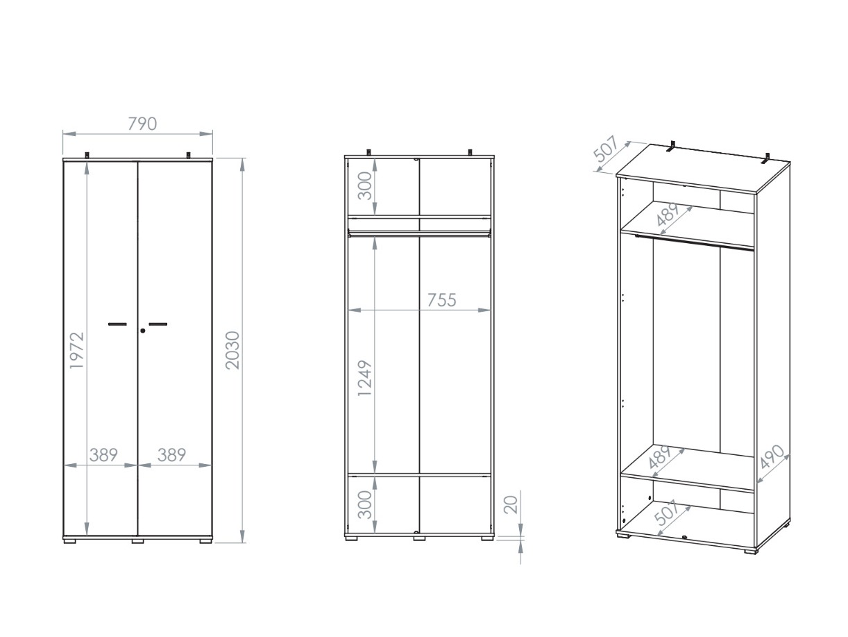 Kleiderschrank Domseve 106