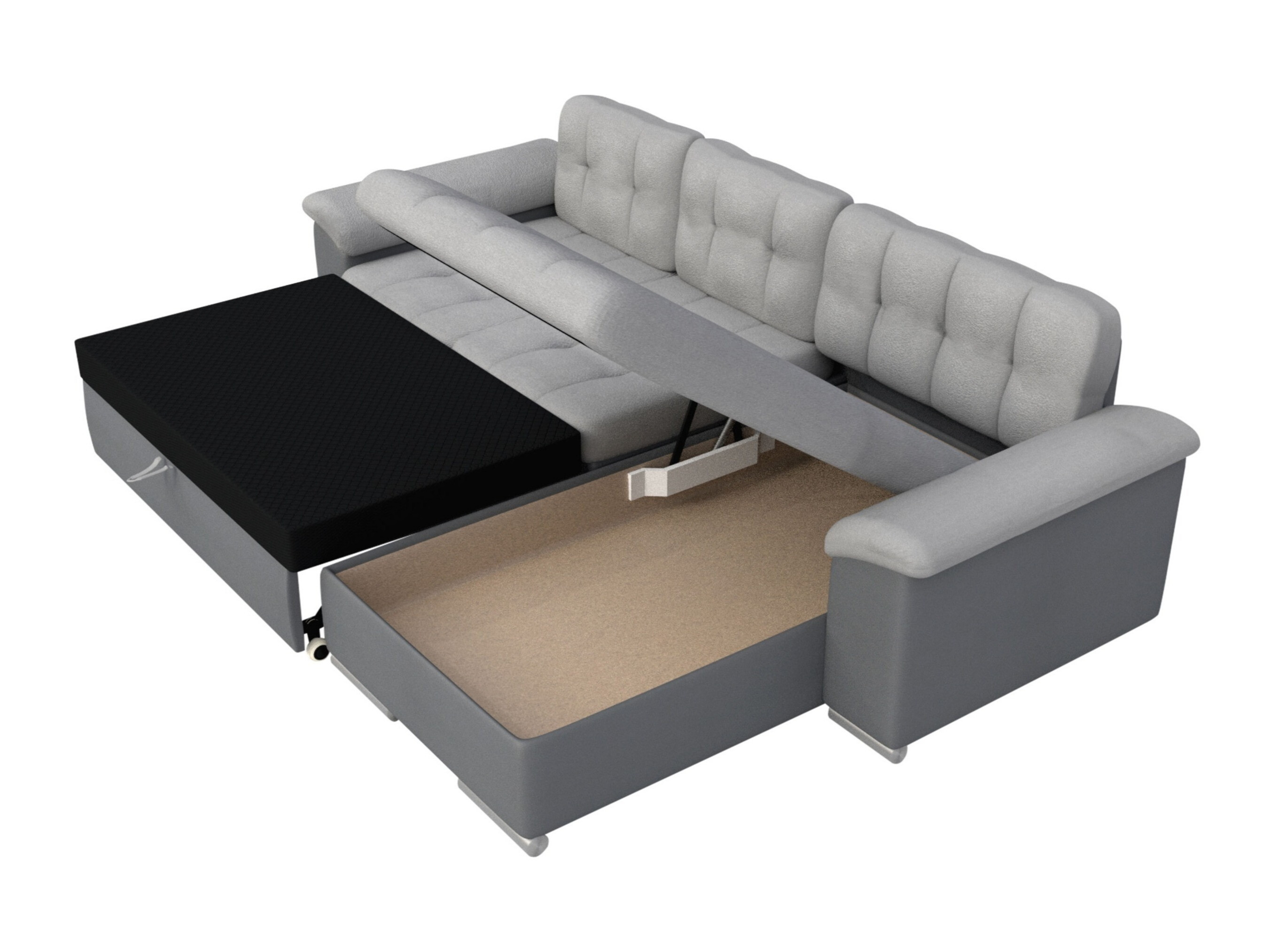 Ecksofa Comfivo Mica (Soft 011 + Lawa 05)