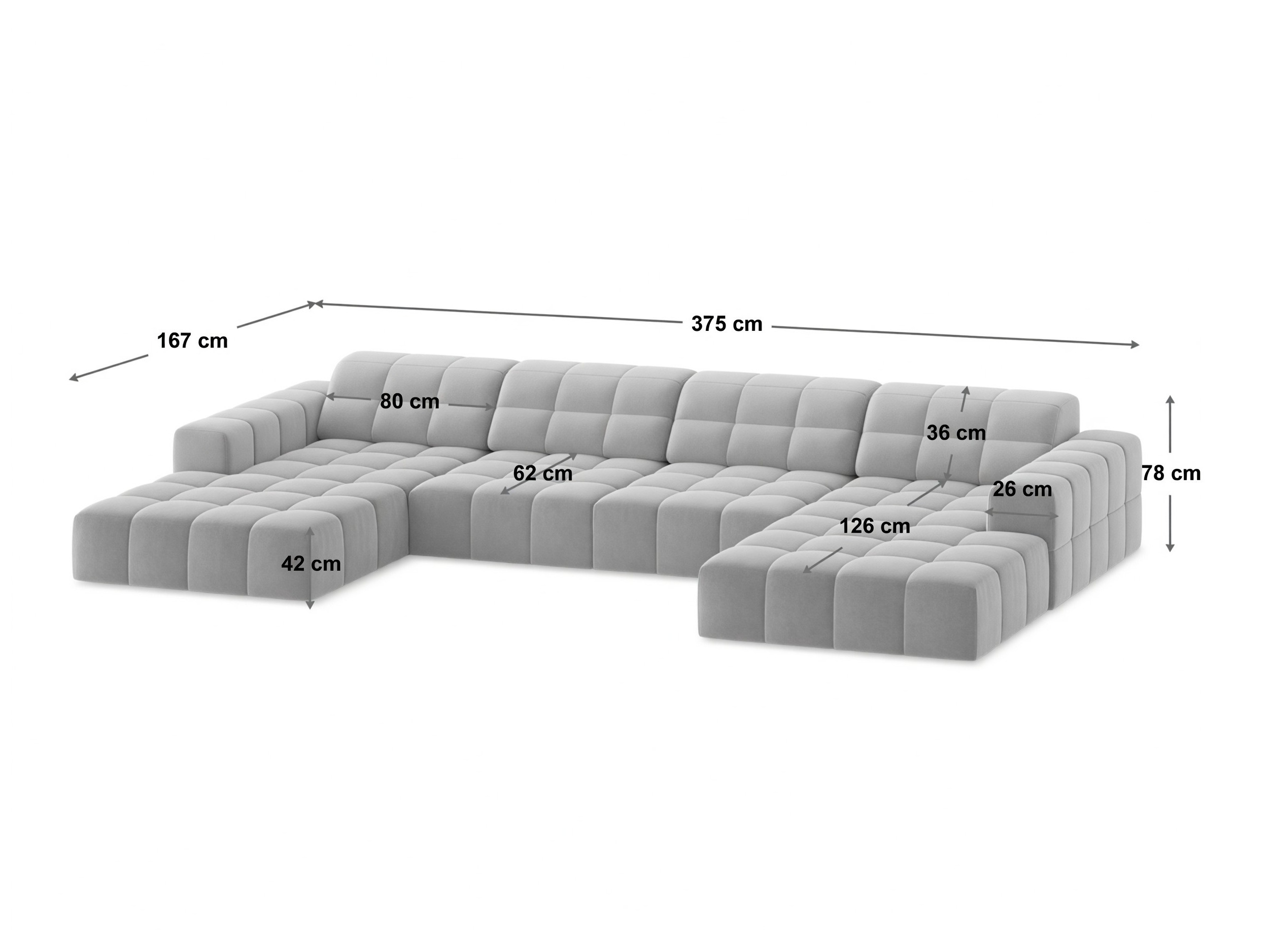 Ecksofa Somelo 100 (Bluvel 03)