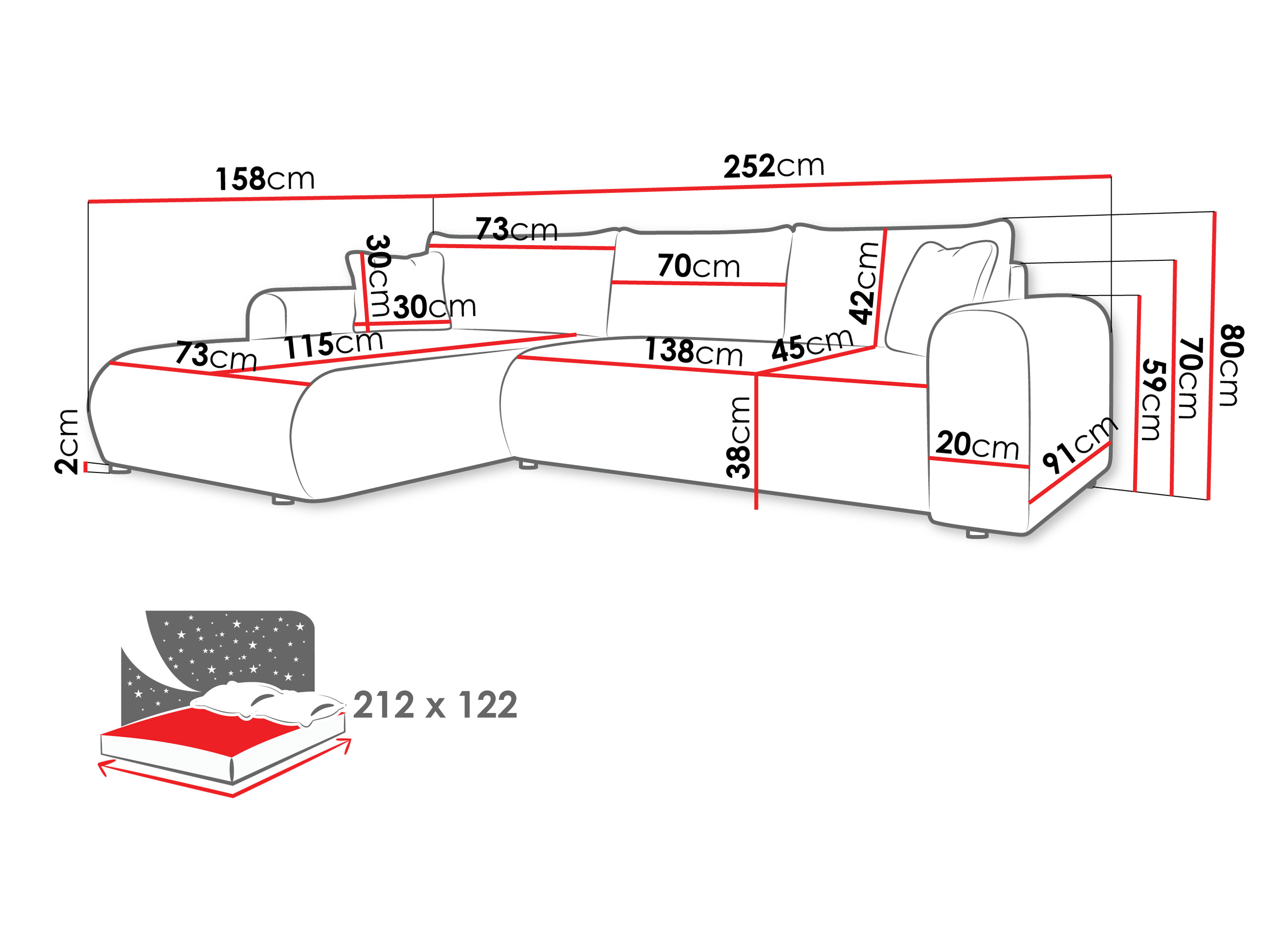 Ecksofa Comfivo Labor (Poso 03)
