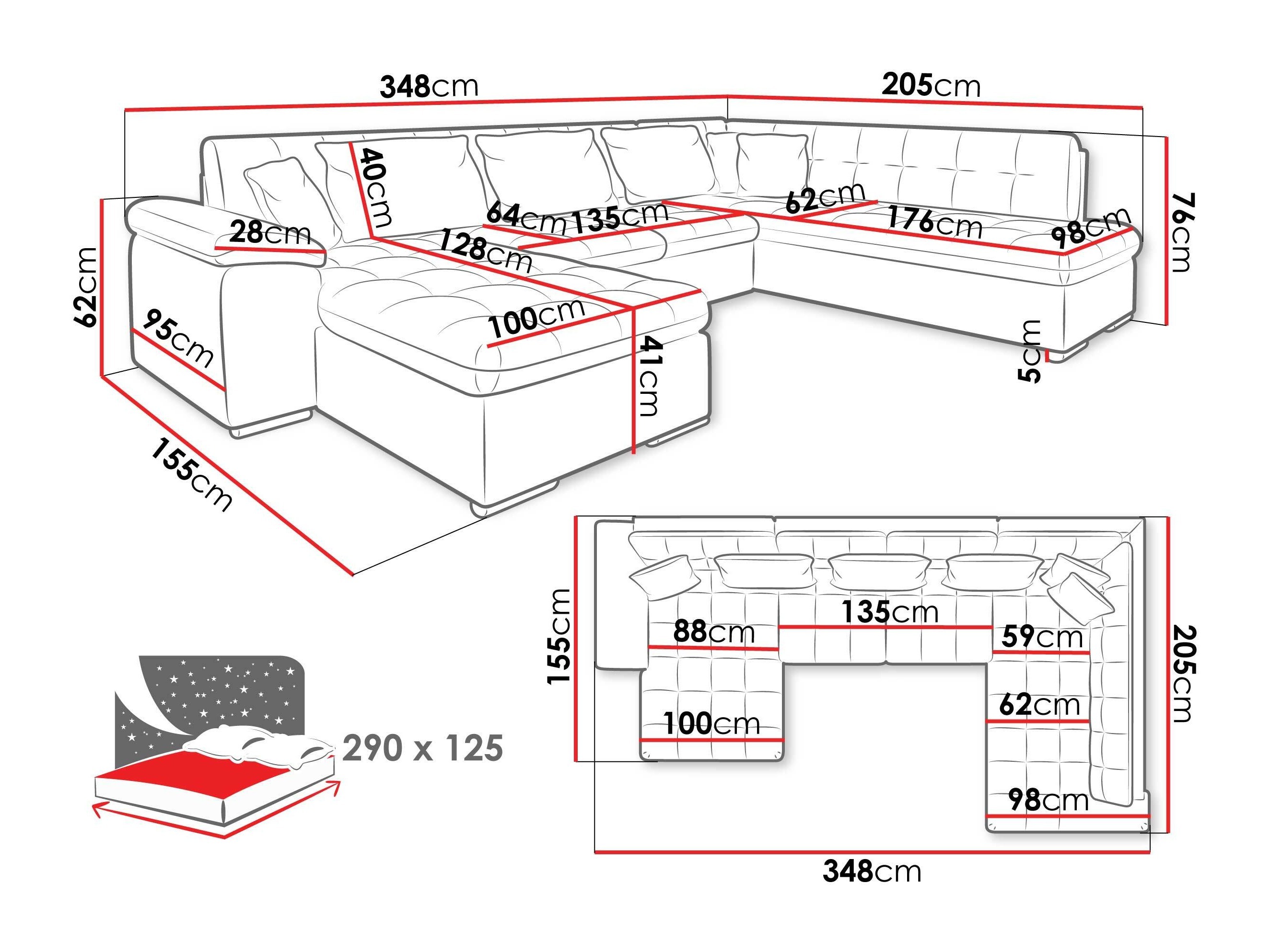 Ecksofa Comfivo Gemma II (Links)