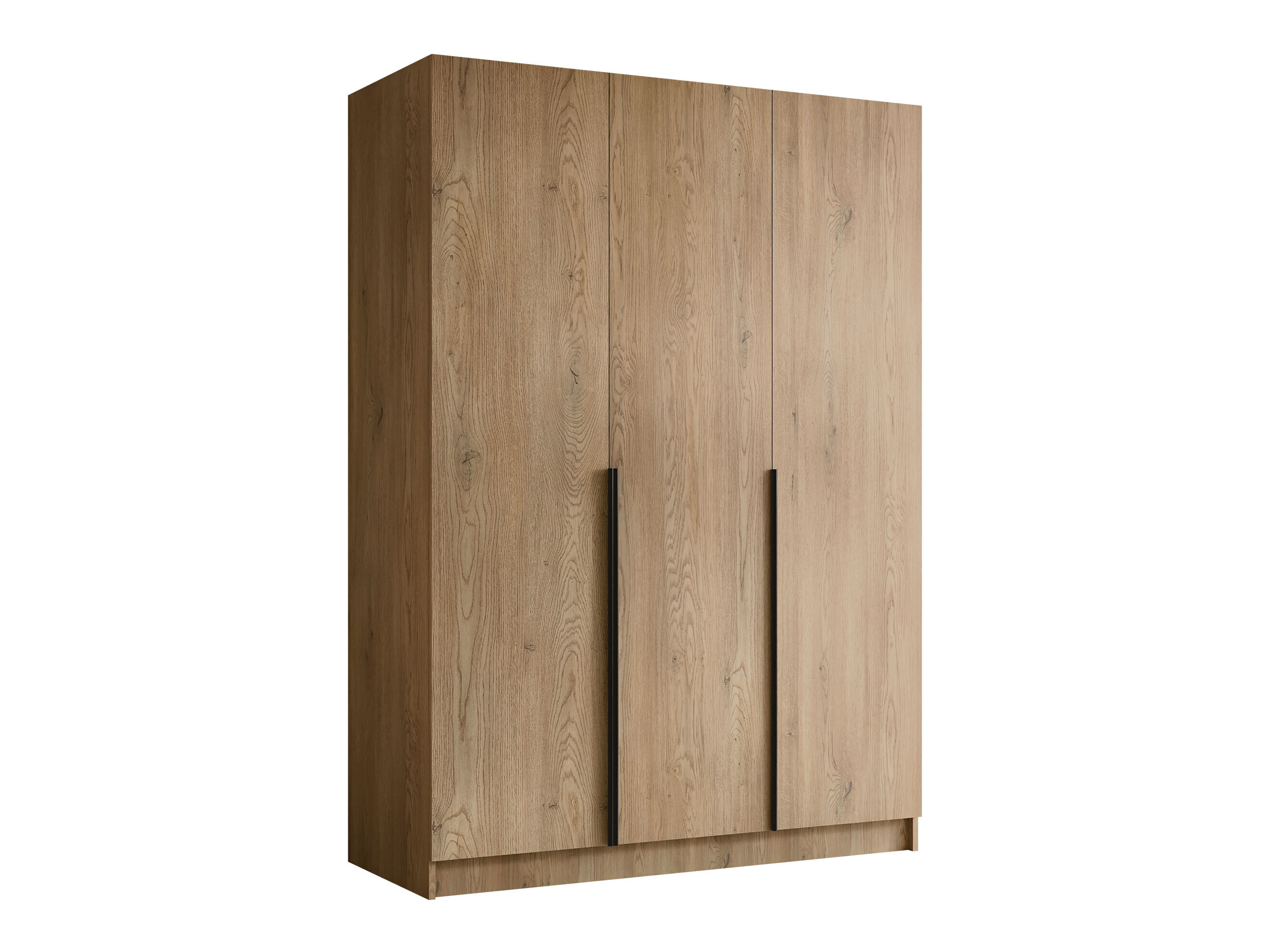 Kleiderschrank Closico Decoron I (Helles Holz + Schwarz)